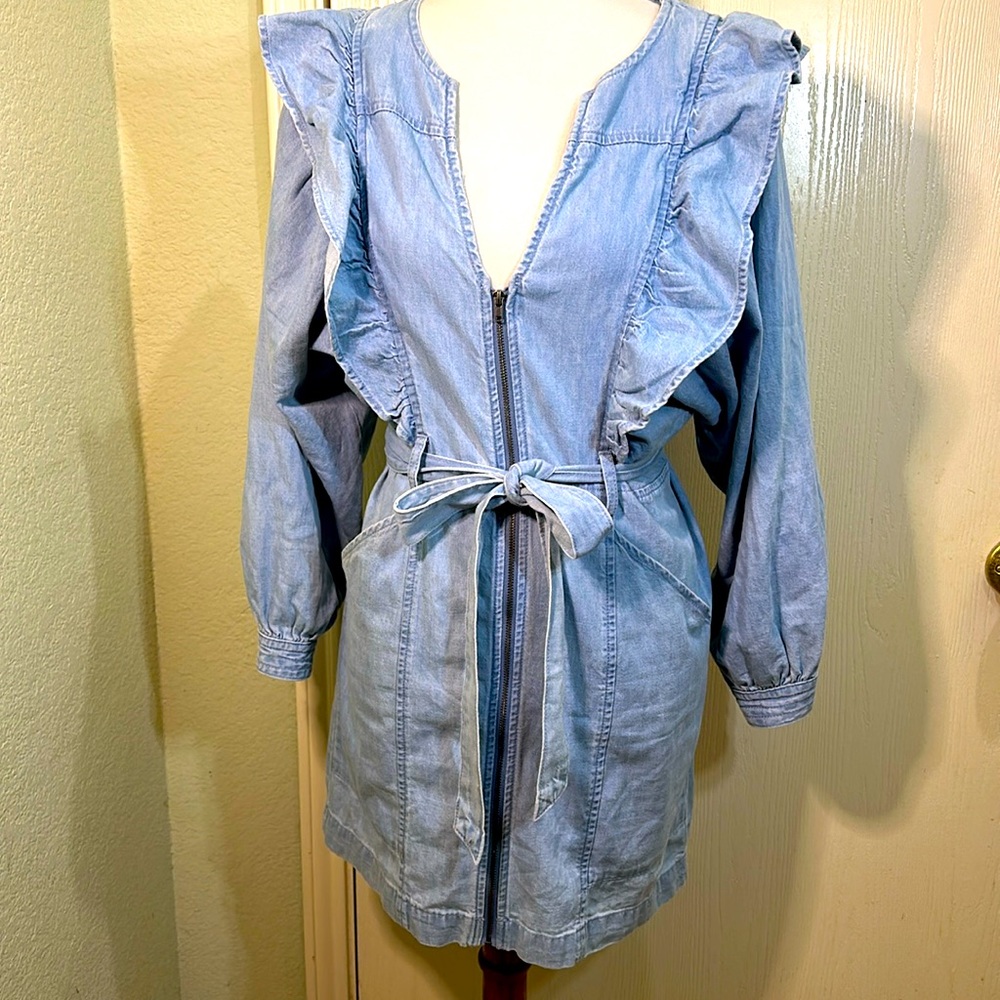 Free People Imogene mini dress in May Blue